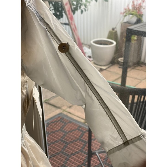 NWT Montiel Clear Effortless Hoodie Zip Front Trench Size S Flawed - Picture 11 of 14